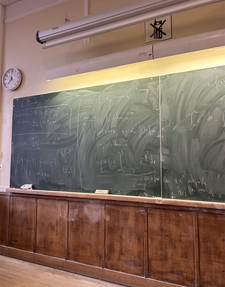 Tableau de classe de prépa